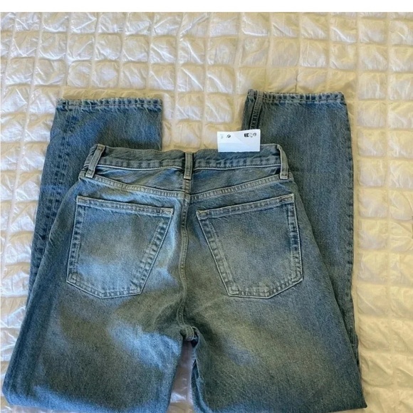 Zara Blue Straight crop in Antique Jeans Denim - Picture 7 of 8